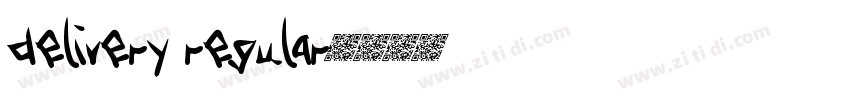 delivery regular字体转换